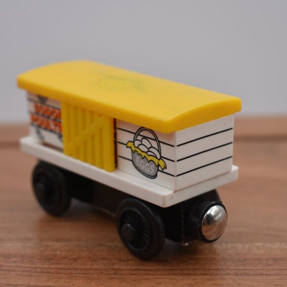 Chicken Car Sodor Poultry Tested Working Thomas and Friends Wooden Railway Train - Picture 4 of 9